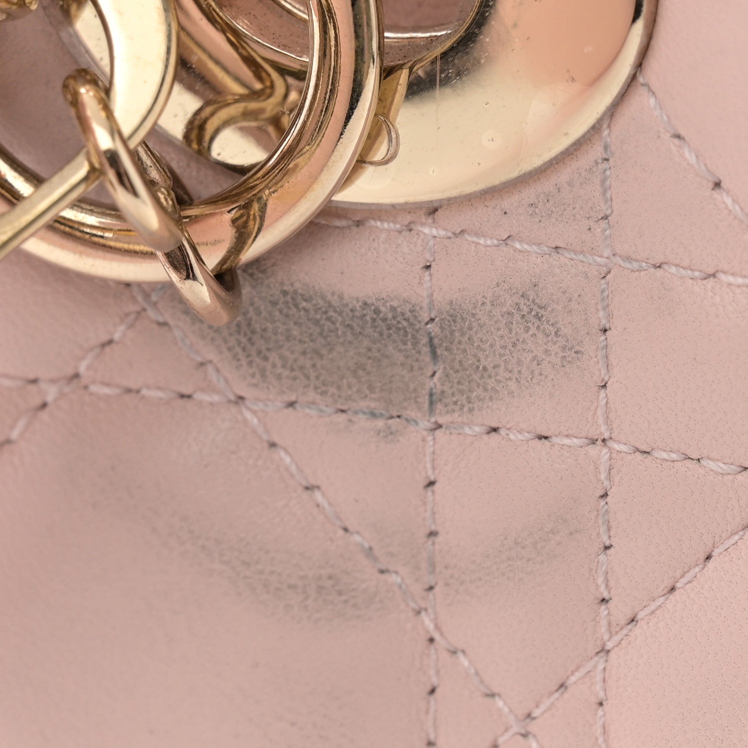 Christian Dior Lambskin Cannage Small Lucky Badges My Lady Dior Pink 14 of 15