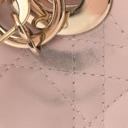 Christian Dior Lambskin Cannage Small Lucky Badges My Lady Dior Pink 14 of 15