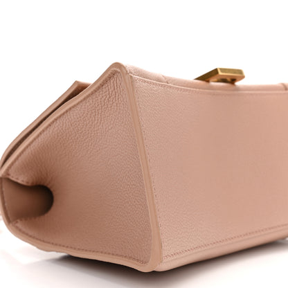 Balenciaga Grained Calfskin Small Hourglass Top Handle Bag Nude Beige 10 of 11