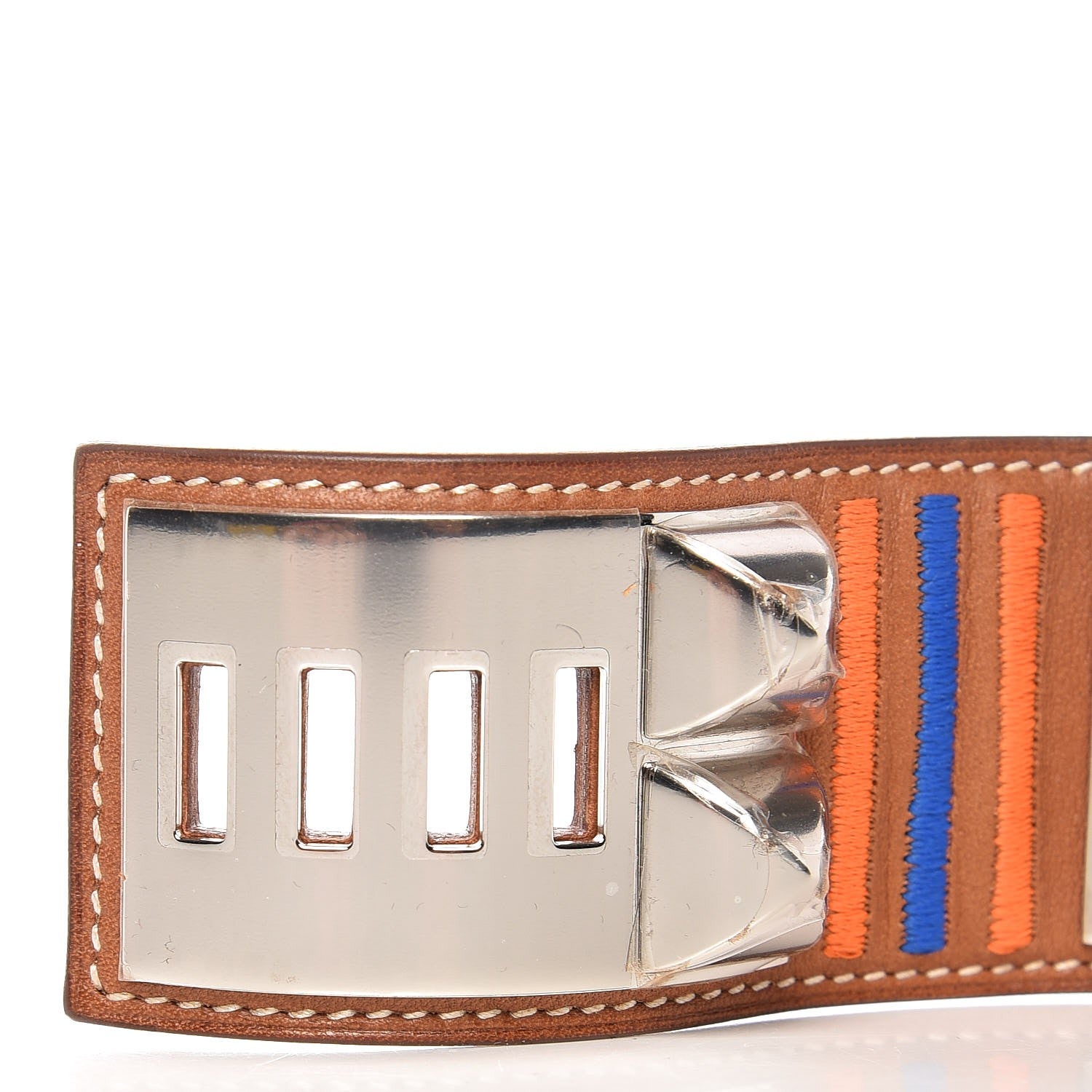 Hermes Barenia Collier de Chien CDC Rocabar Bracelet T2 Fauve 6 of 7