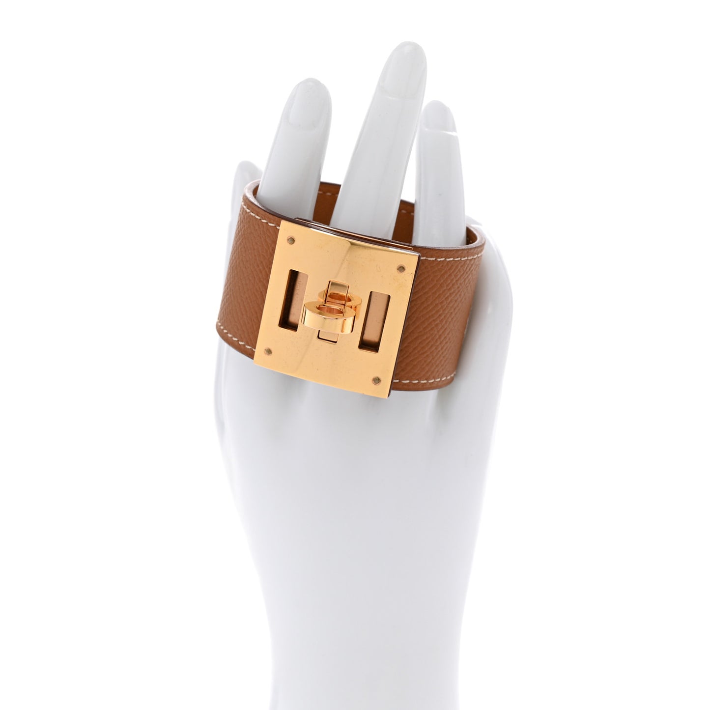 Epsom Kelly Dog Bracelet T2 Gold