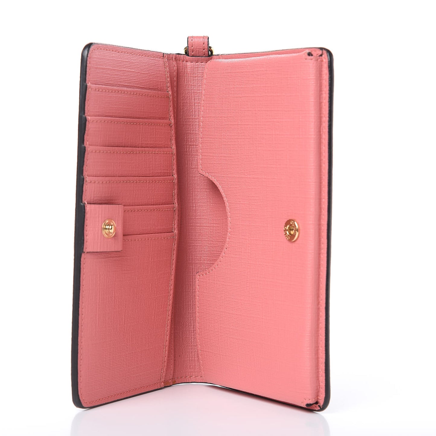 GG Supreme Monogram Embroidered Face iPhone 6 Case Wristlet Pink
