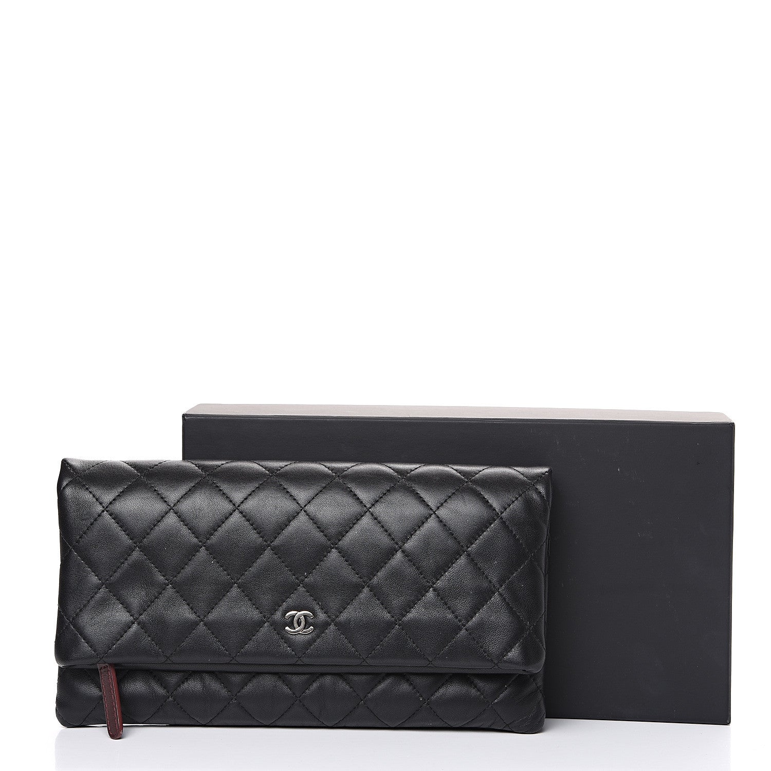 Chanel Lambskin Quilted CC Beauty Clutch Black 10 of 10