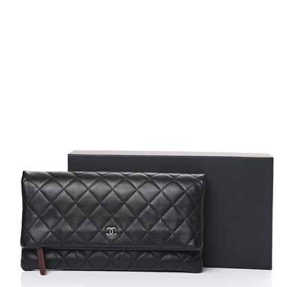 Chanel Lambskin Quilted CC Beauty Clutch Black 10 of 10