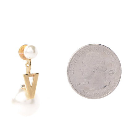 Christian Dior Pearl My ABCDior V Tribale Earring Gold 3 of 6