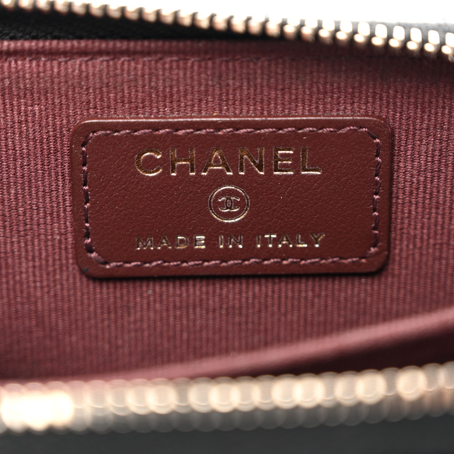 Chanel Caviar Quilted Zip Card Holder Black 6 of 7