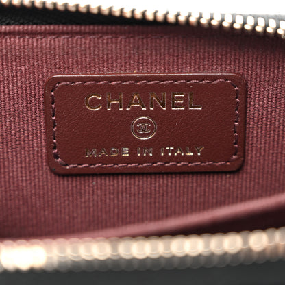 Chanel Caviar Quilted Zip Card Holder Black 6 of 7