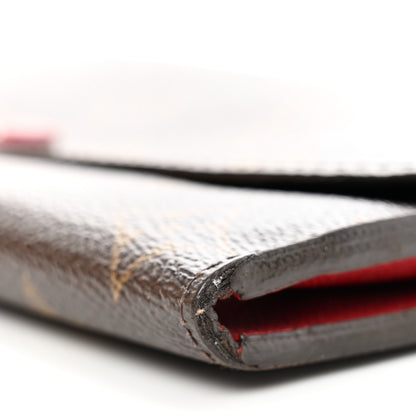Louis Vuitton Monogram Emilie Wallet Rouge 10 of 11
