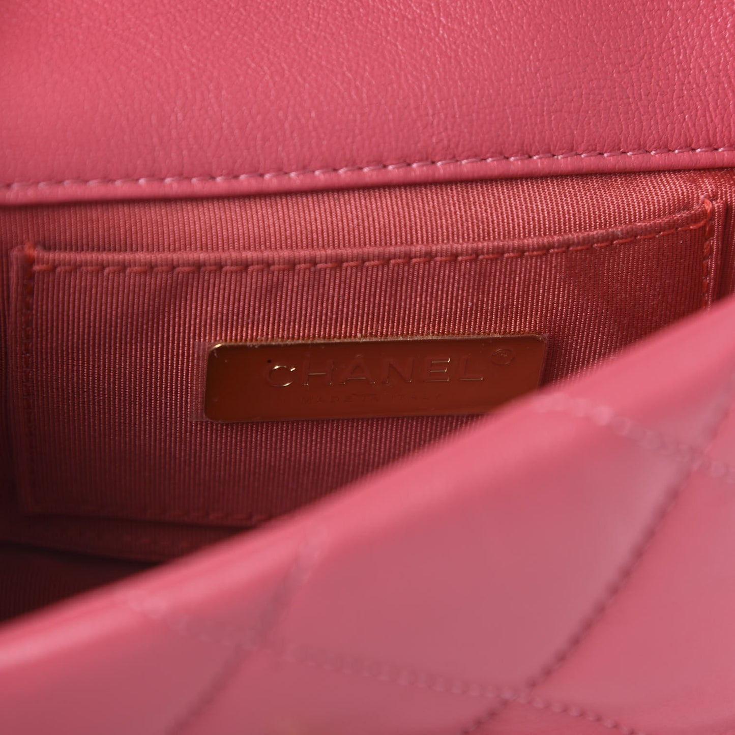 Lambskin Quilted 19 Waist Bag Pink