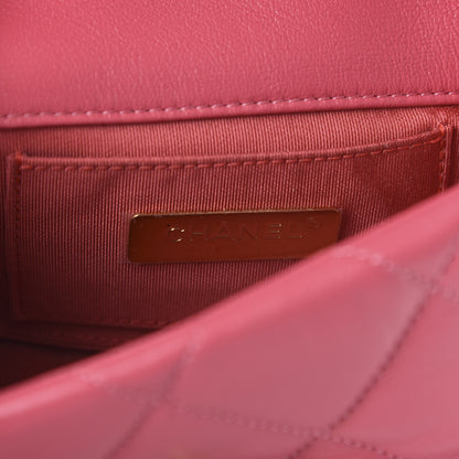 Chanel Lambskin Quilted 19 Waist Bag Pink 14 of 21
