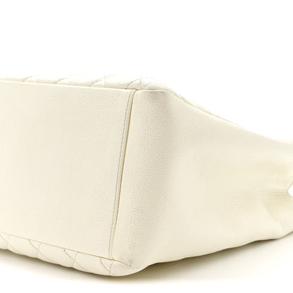 Chanel Caviar Quilted Grand Shopping Tote GST White 11 of 22