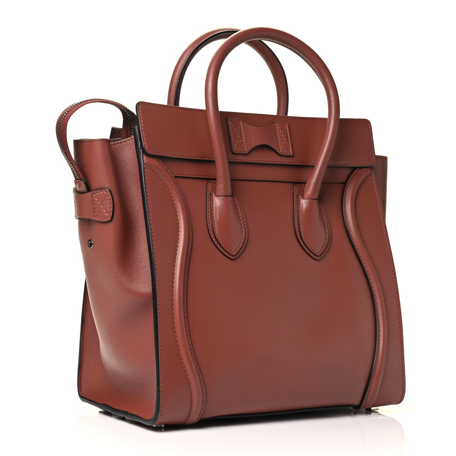 Celine Smooth Calfskin Mini Luggage Sienna 2 of 4
