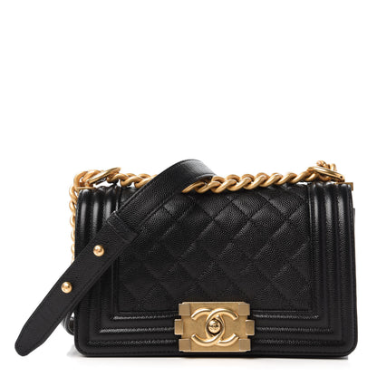 Chanel Caviar Quilted Small Boy Flap Black 1 of 12