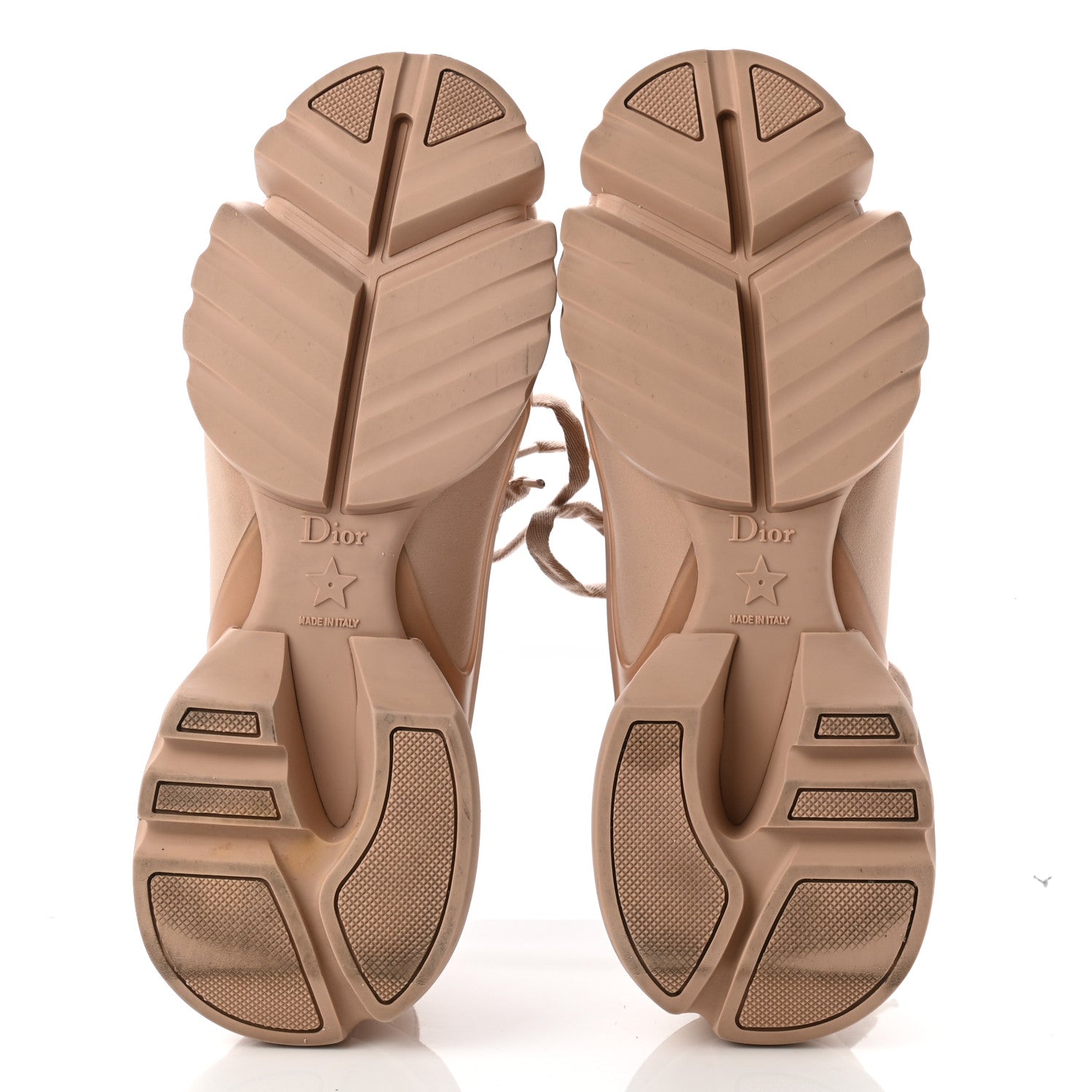 Christian Dior Neoprene Rubber Womens D-Connect Sneakers 36 Nude 5 of 9