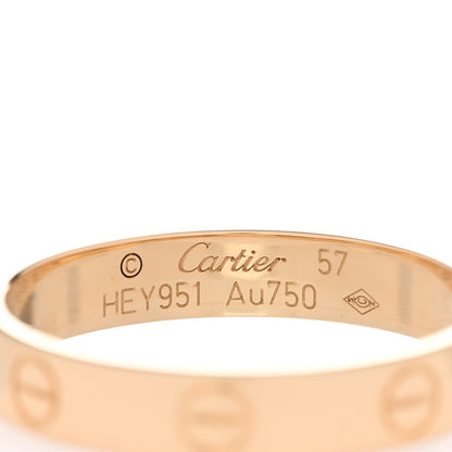 Cartier 18K Yellow Gold 3.5mm LOVE Wedding Band Ring 57 8 4 of 6