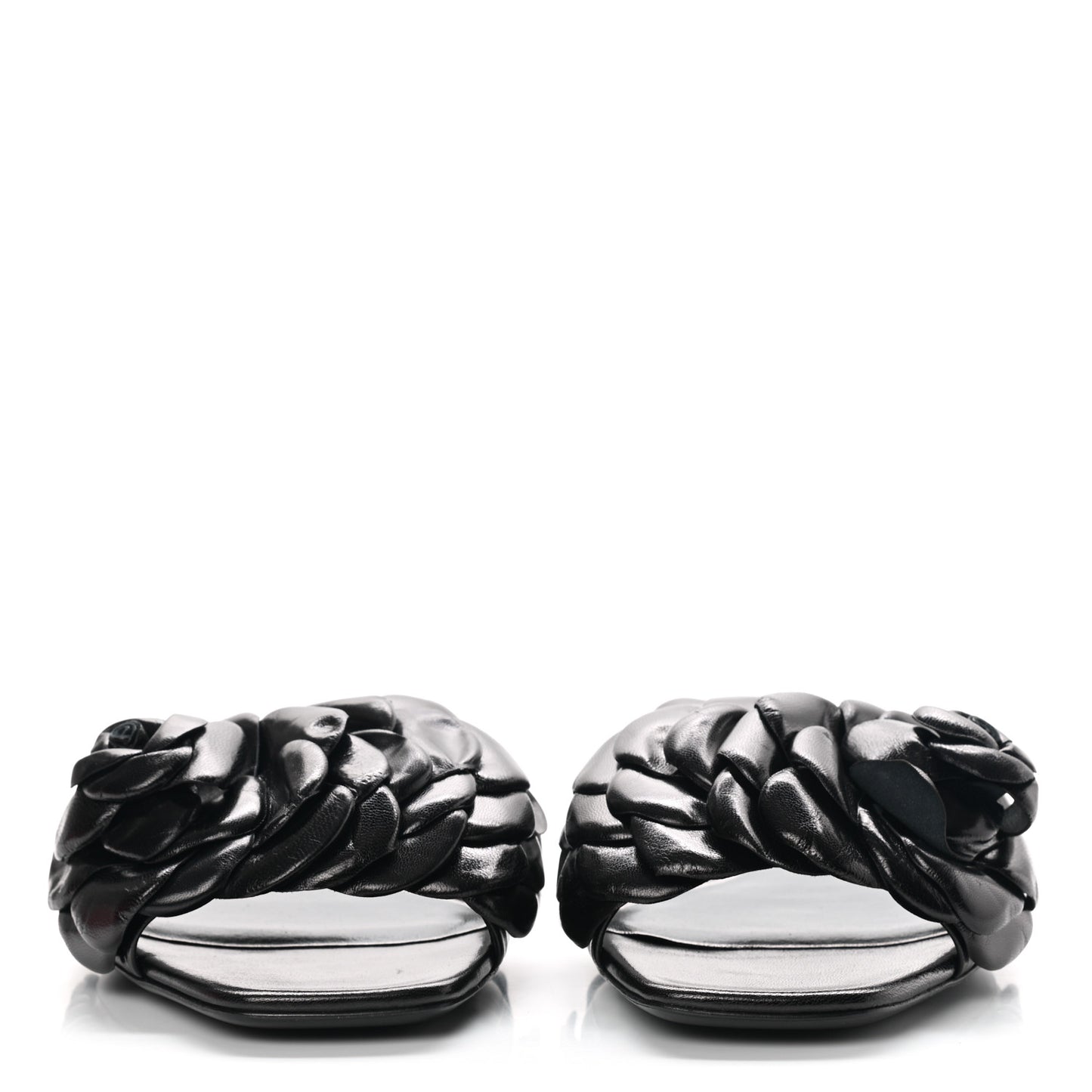 Nappa Atelier 03 Rose Edition Slide Sandals 38 Black