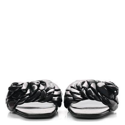 Valentino Garavani Nappa Atelier 03 Rose Edition Slide Sandals 38 Black 2 of 10