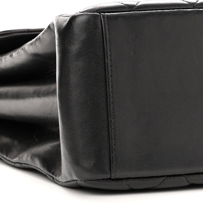 Chanel Lambskin Quilted CC Flap Shoulder Bag Black 8 of 10