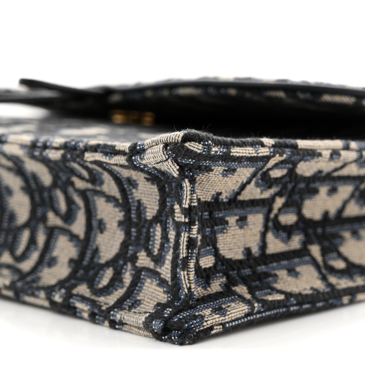 Christian Dior Oblique Saddle Chain Pouch Blue 10 of 10