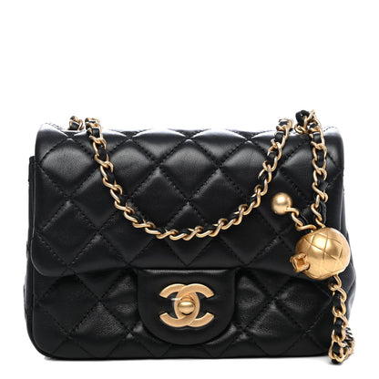 Chanel Lambskin Quilted Mini Pearl Crush Flap Black 1 of 4