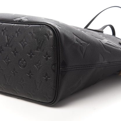 Louis Vuitton Empreinte Monogram Giant Neverfull MM Black 7 of 9