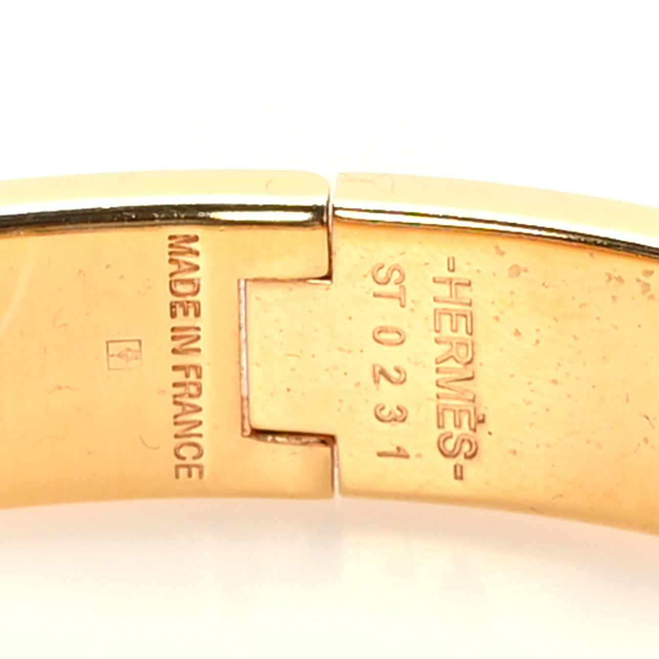 Hermes Enamel Narrow Clic Clac H Bracelet PM Marron Glace 4 of 6