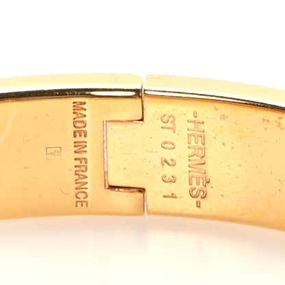 Hermes Enamel Narrow Clic Clac H Bracelet PM Marron Glace 4 of 6