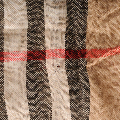 Burberry Merino Wool Cashmere Giant Check Crinkle Scarf Camel 9 of 10