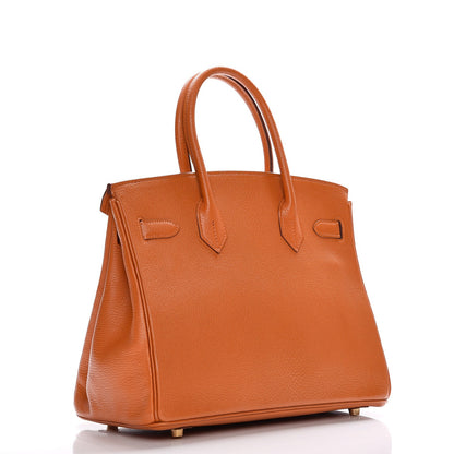 Hermes Chevre de Coromandel Birkin 30 Potiron 3 of 26