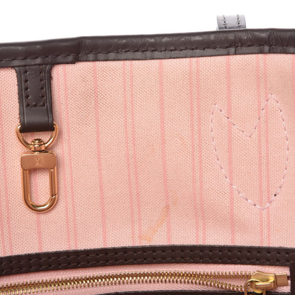 Louis Vuitton Damier Ebene Neo Neverfull MM Rose Ballerine 10 of 14