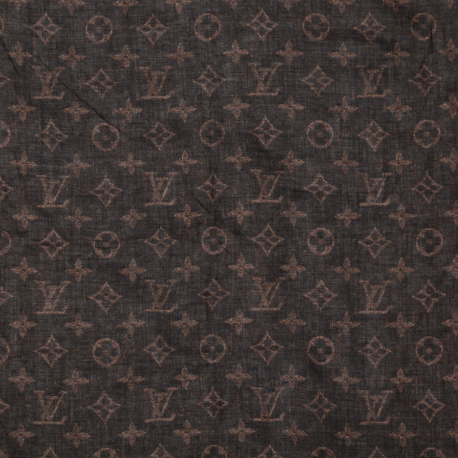 Louis Vuitton Cotton Denim Monogram Scarf Ebene 1 of 5