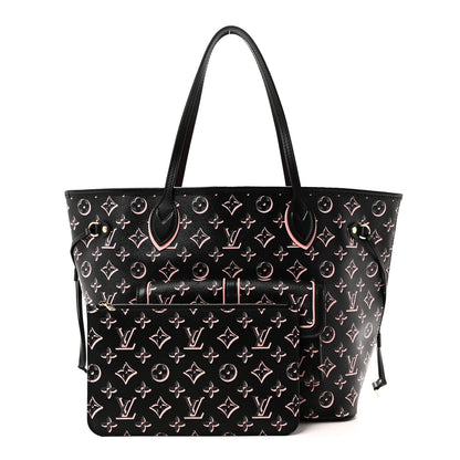 Louis Vuitton Monogram Fall For You Neverfull MM Black Black 1 of 9