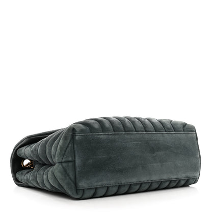 Saint Laurent Suede Y Quilted Monogram Medium Loulou Chain Satchel 4 of 11