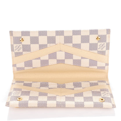 Louis Vuitton Damier Azur Long Origami Wallet 5 of 9