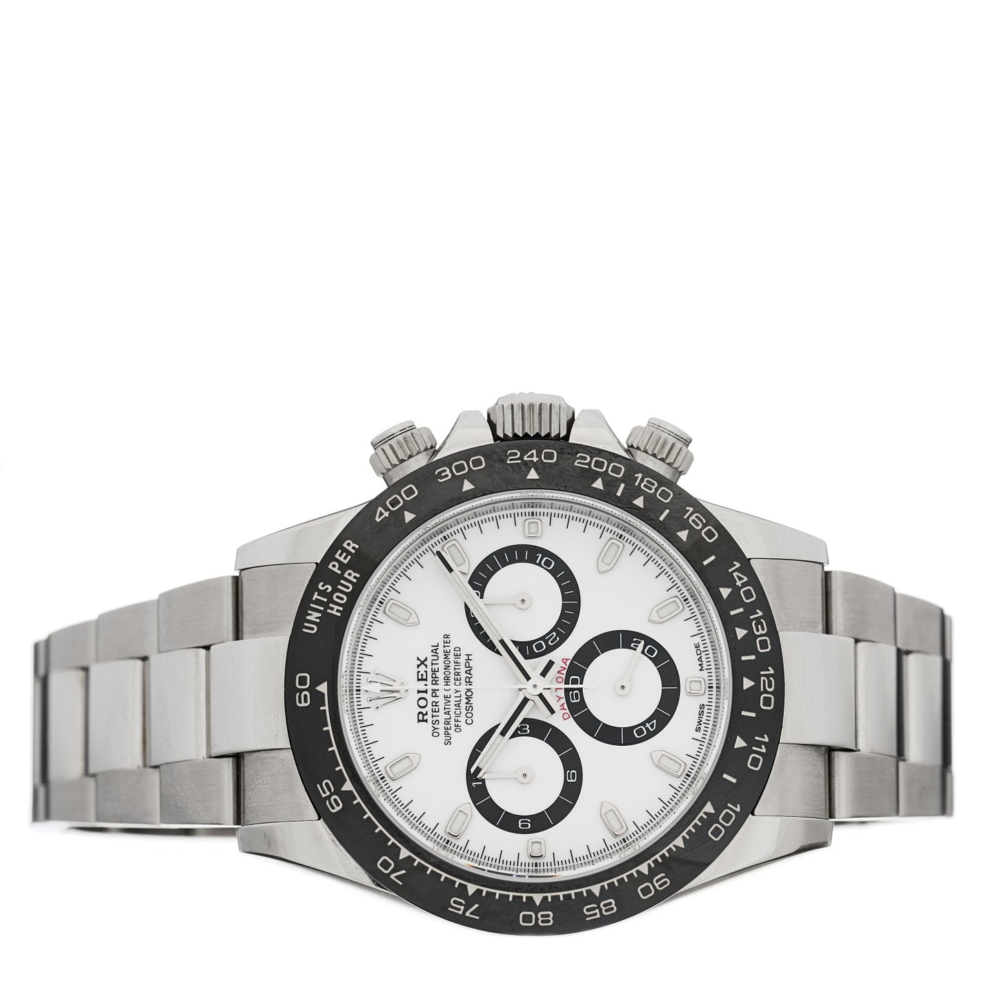 Stainless Steel 40mm Oyster Perpetual Cosmograph Daytona Panda Watch White 116500LN