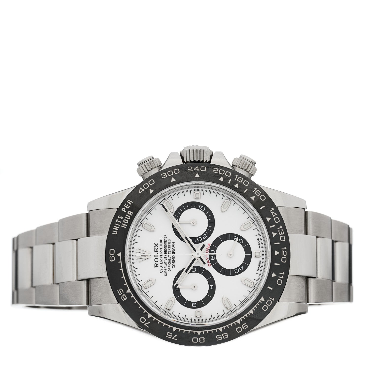 Rolex Stainless Steel 40mm Oyster Perpetual Cosmograph Daytona Panda Watch White 116500LN 2 of 4