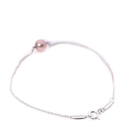 Tiffany Sterling Silver Pink Pearl Elsa Peretti Pearl By The Yard Bracelet 3 of 6