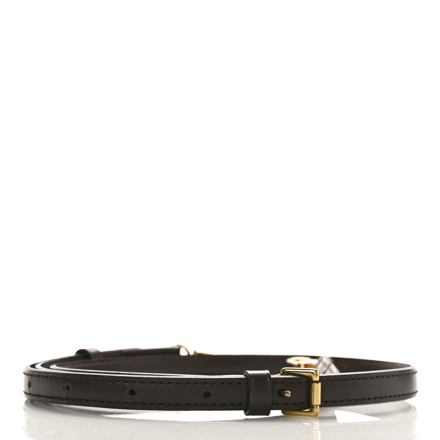 Calfskin 12mm Adjustable Shoulder Strap Brown