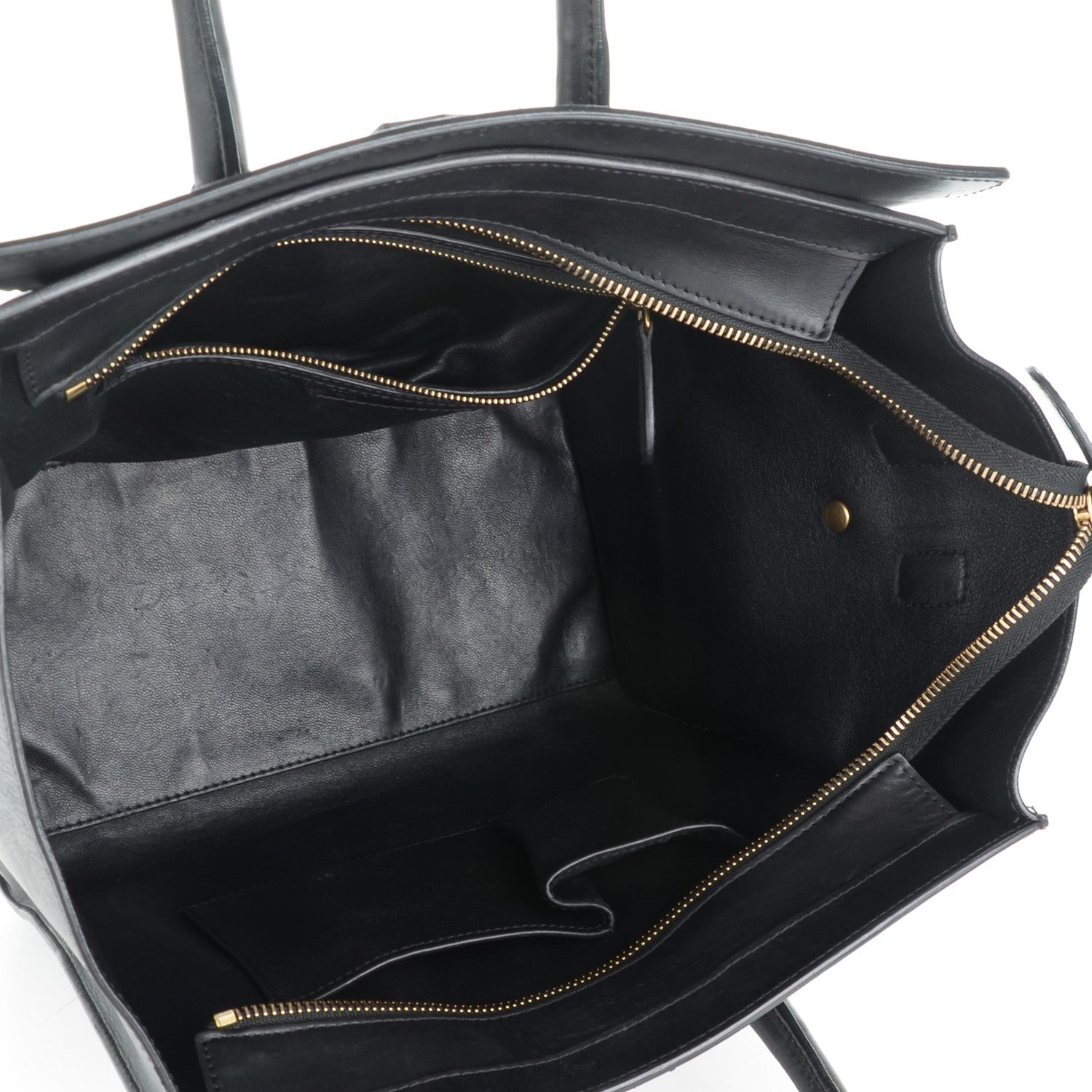 Celine Python Smooth Calfskin Mini Bi-Color Luggage Black Natural 5 of 7