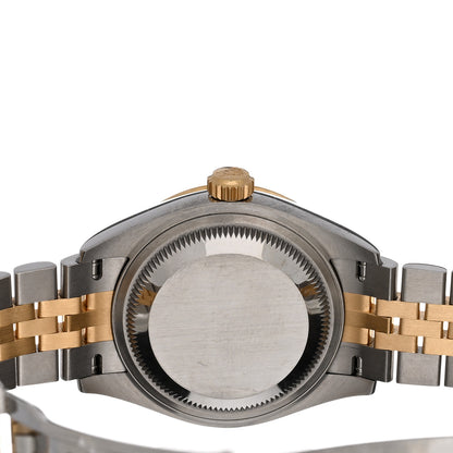Rolex Stainless Steel 18K Yellow Gold Diamond 28mm Oyster Perpetual Datejust Watch Silver 279173 4 of 5