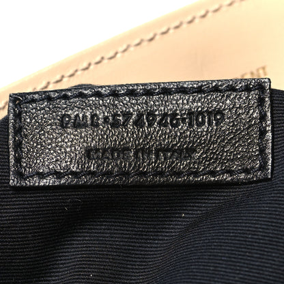 Saint Laurent Calfskin Y Quilted Monogram Medium Loulou Chain Satchel Nude Powder 8 of 12