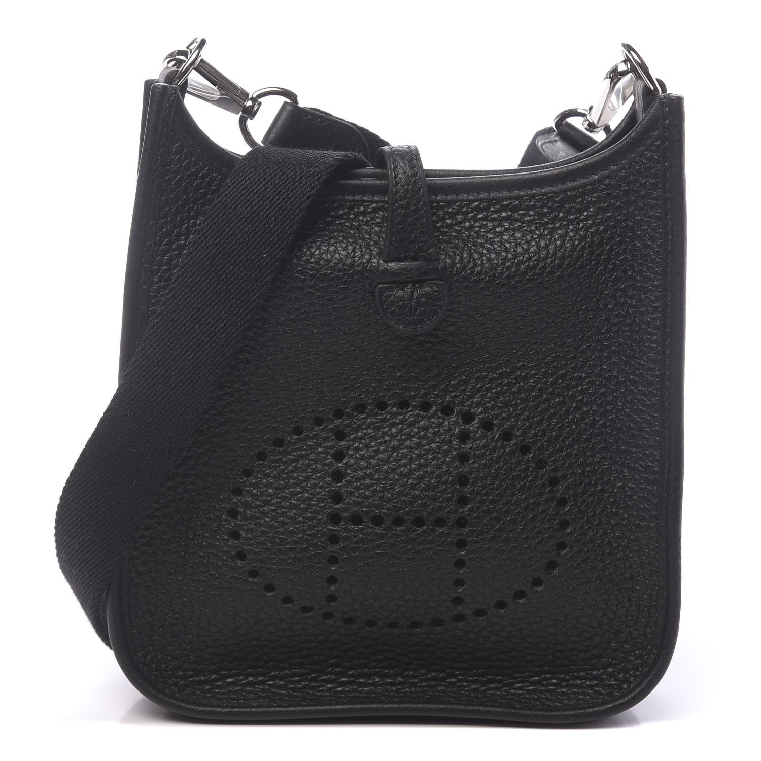 Hermes Taurillon Clemence Evelyne TPM Black 1 of 11