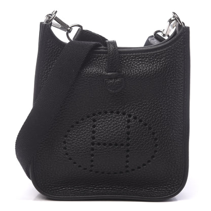 Hermes Taurillon Clemence Evelyne TPM Black 1 of 11