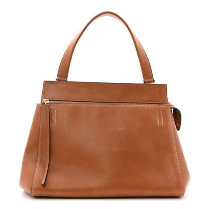 Celine Smooth Calfskin Medium Edge Shoulder Bag Camel 1 of 15