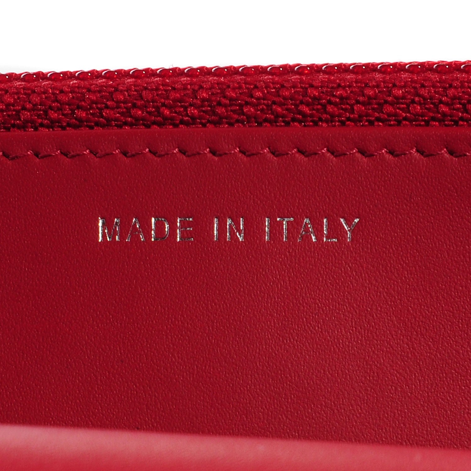 Chanel Caviar Quilted Boy Wallet On Chain WOC Red 8 of 9