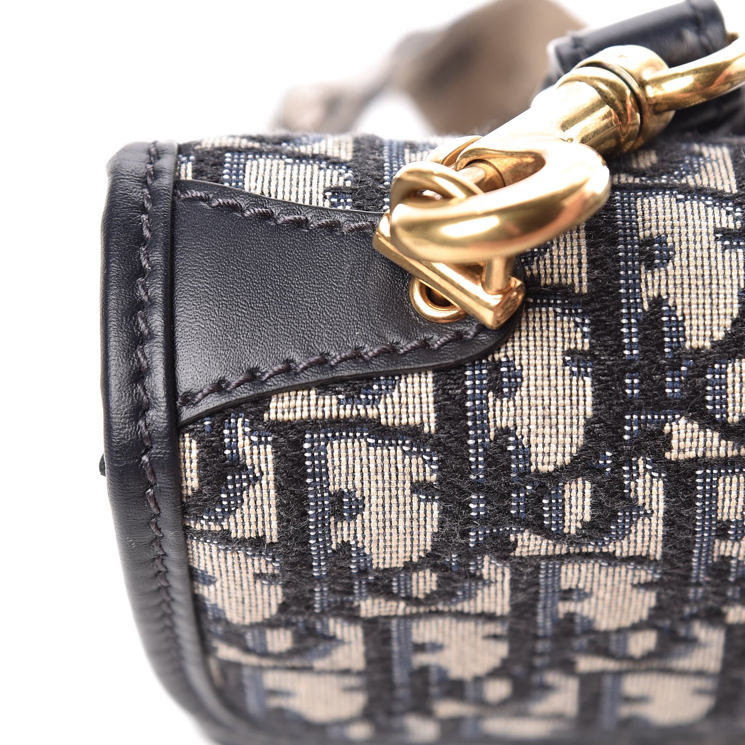 Christian Dior Oblique DiorAddict Flap Bag Navy Blue 11 of 16