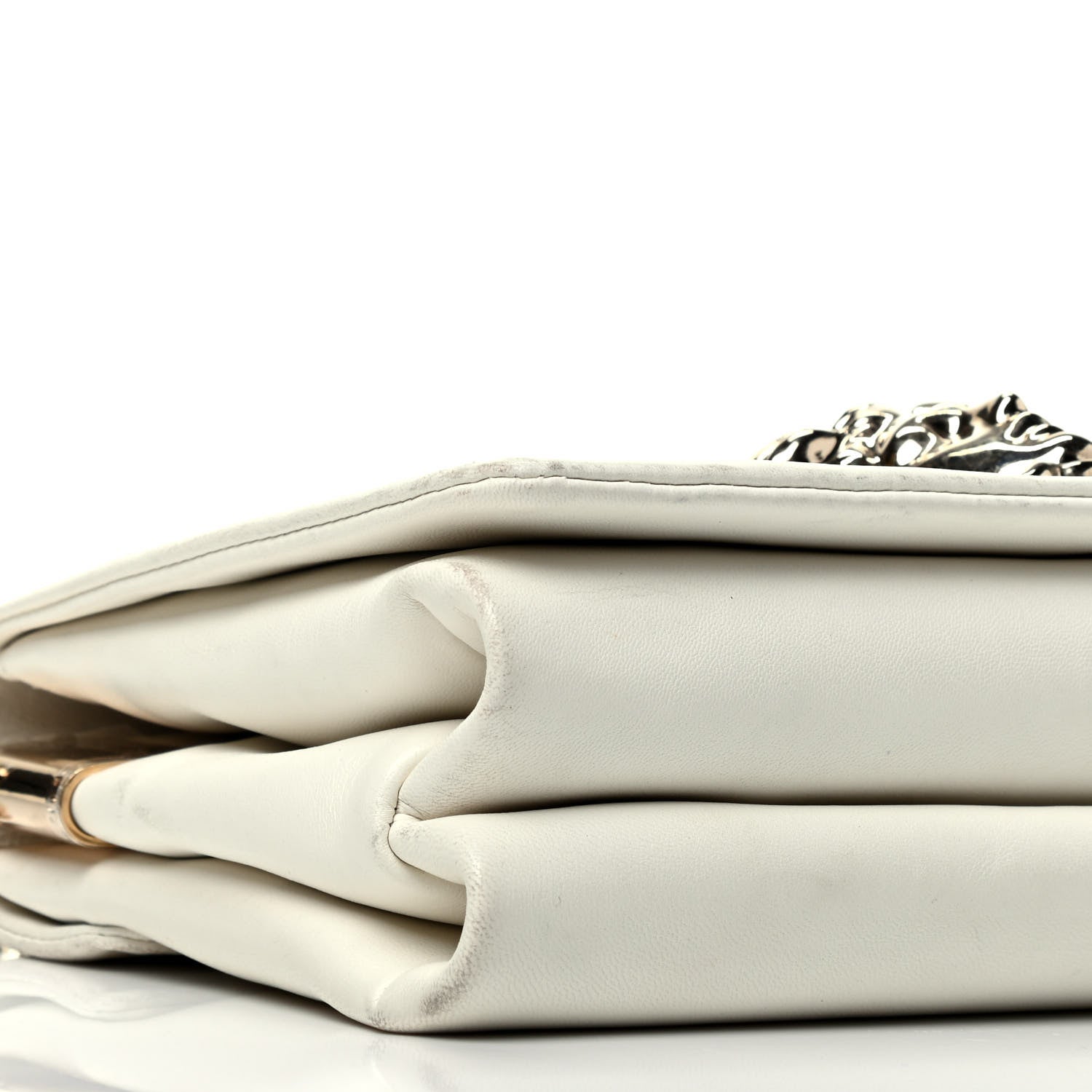 Versace Nappa Palazzo Sultan Shoulder Bag White 8 of 10