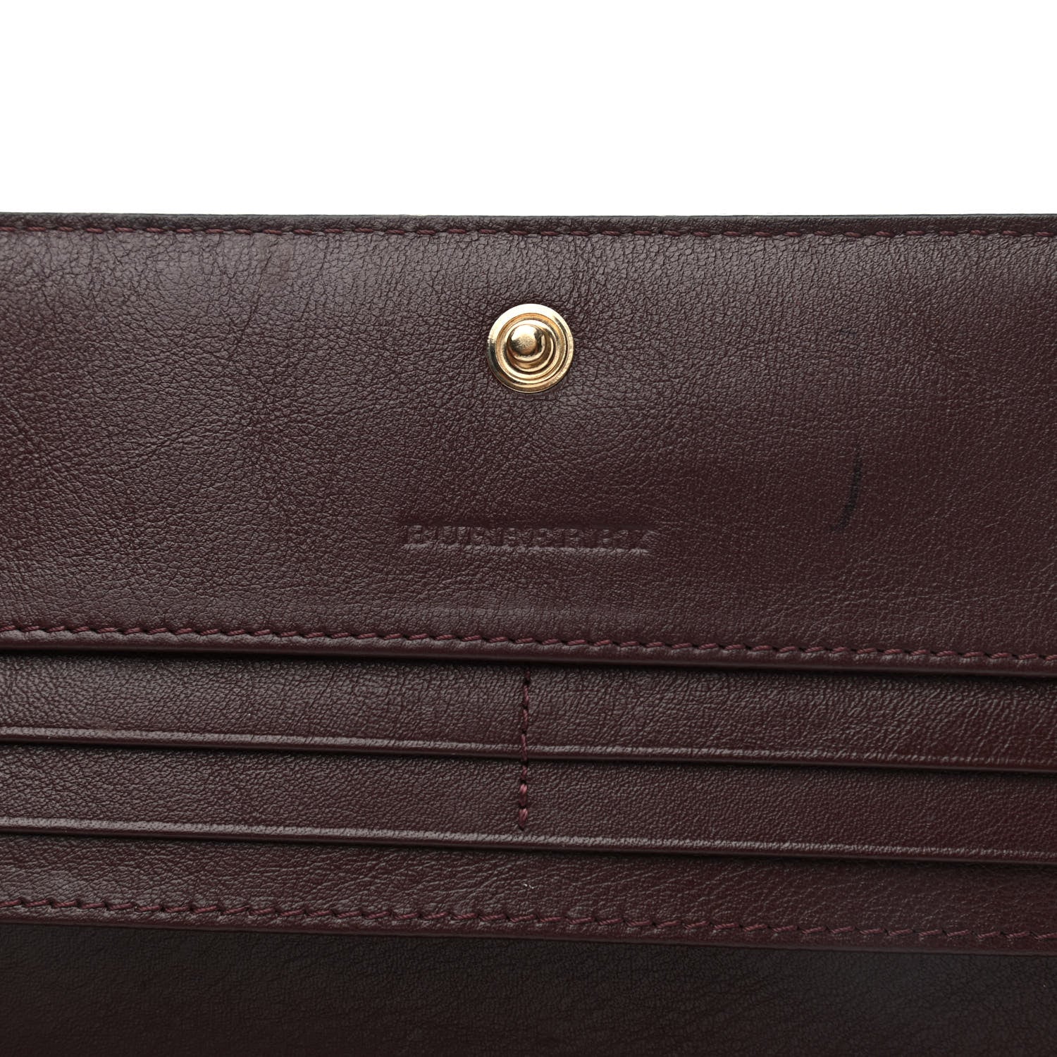 Burberry Grainy Calfskin Penrose Continental Wallet Burgundy 6 of 9
