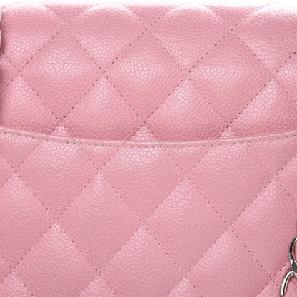 Chanel Caviar Quilted Jumbo Single Flap Pink 12 of 13