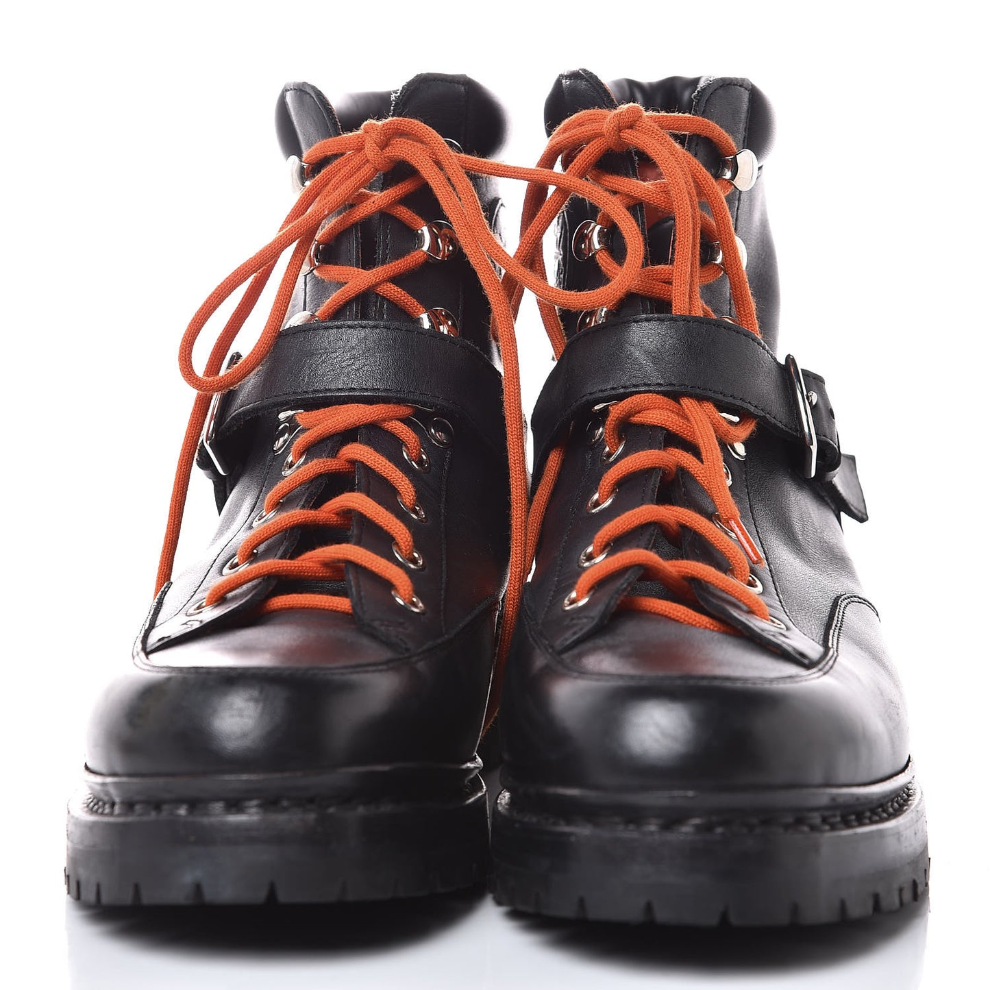 Calfskin Womens Hiking Boots 38.5 Black